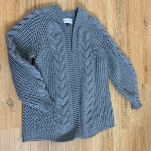Gray cardigan